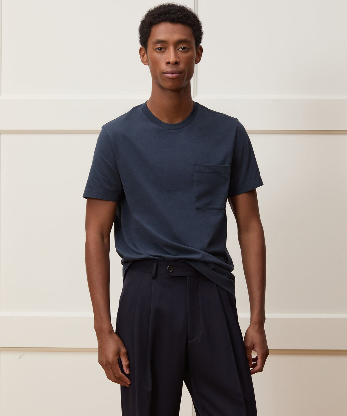 Todd Snyder Premium Jersey Pocket Tee - Navy