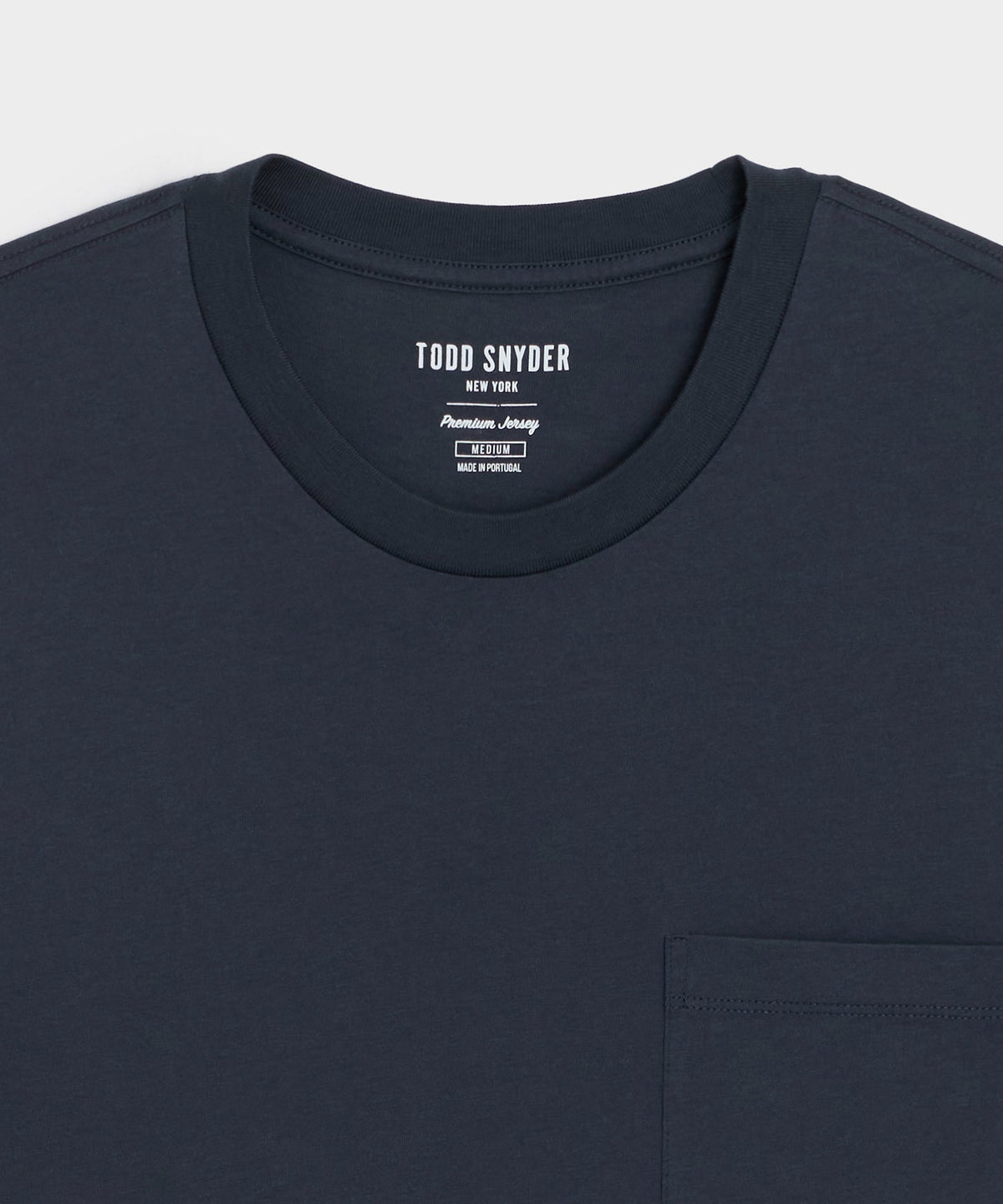 Todd Snyder Premium Jersey Pocket Tee - Navy