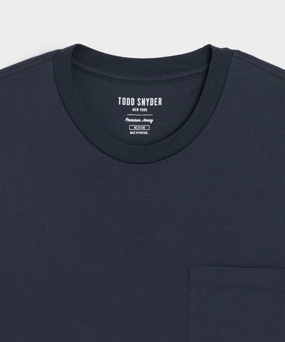 Todd Snyder Premium Jersey Pocket Tee - Navy