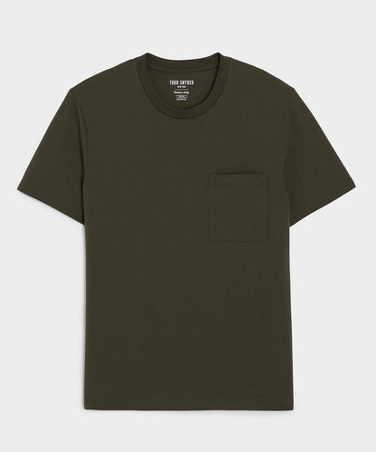 Todd Snyder Premium Jersey Pocket Tee - Snyder Olive