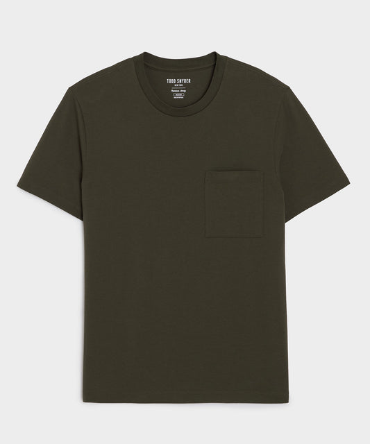Todd Snyder Premium Jersey Pocket Tee - Snyder Olive