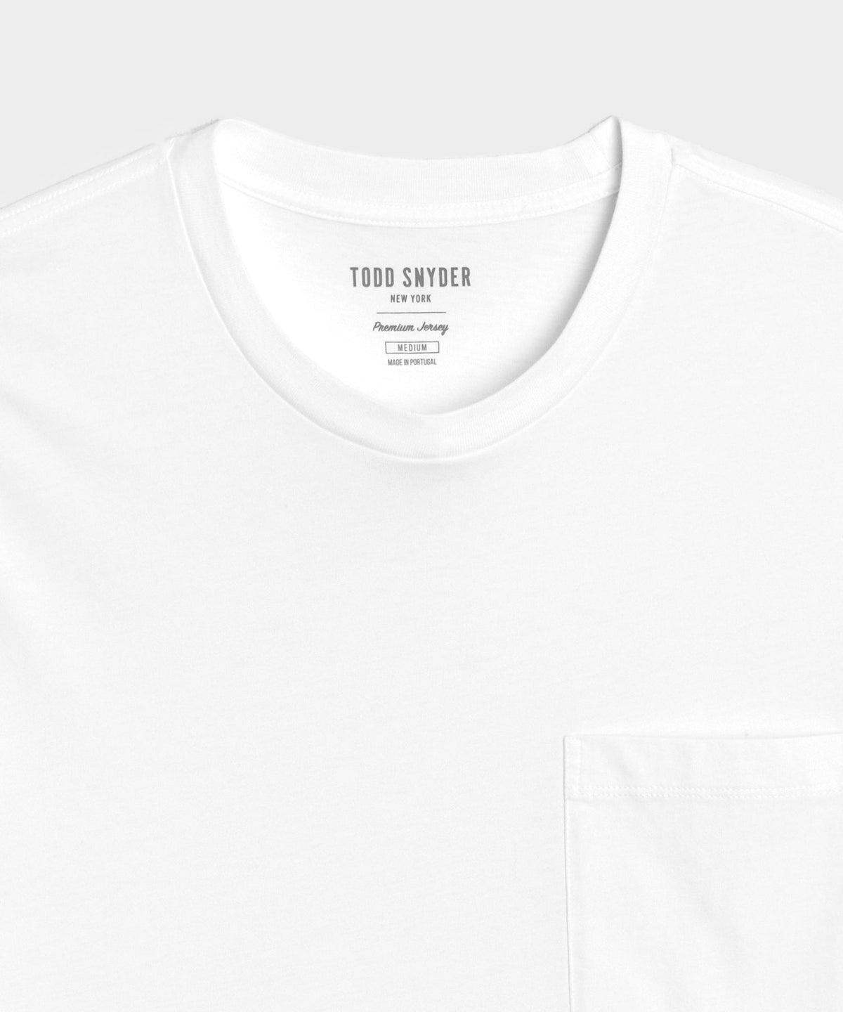Todd Snyder Premium Jersey Pocket Tee - White