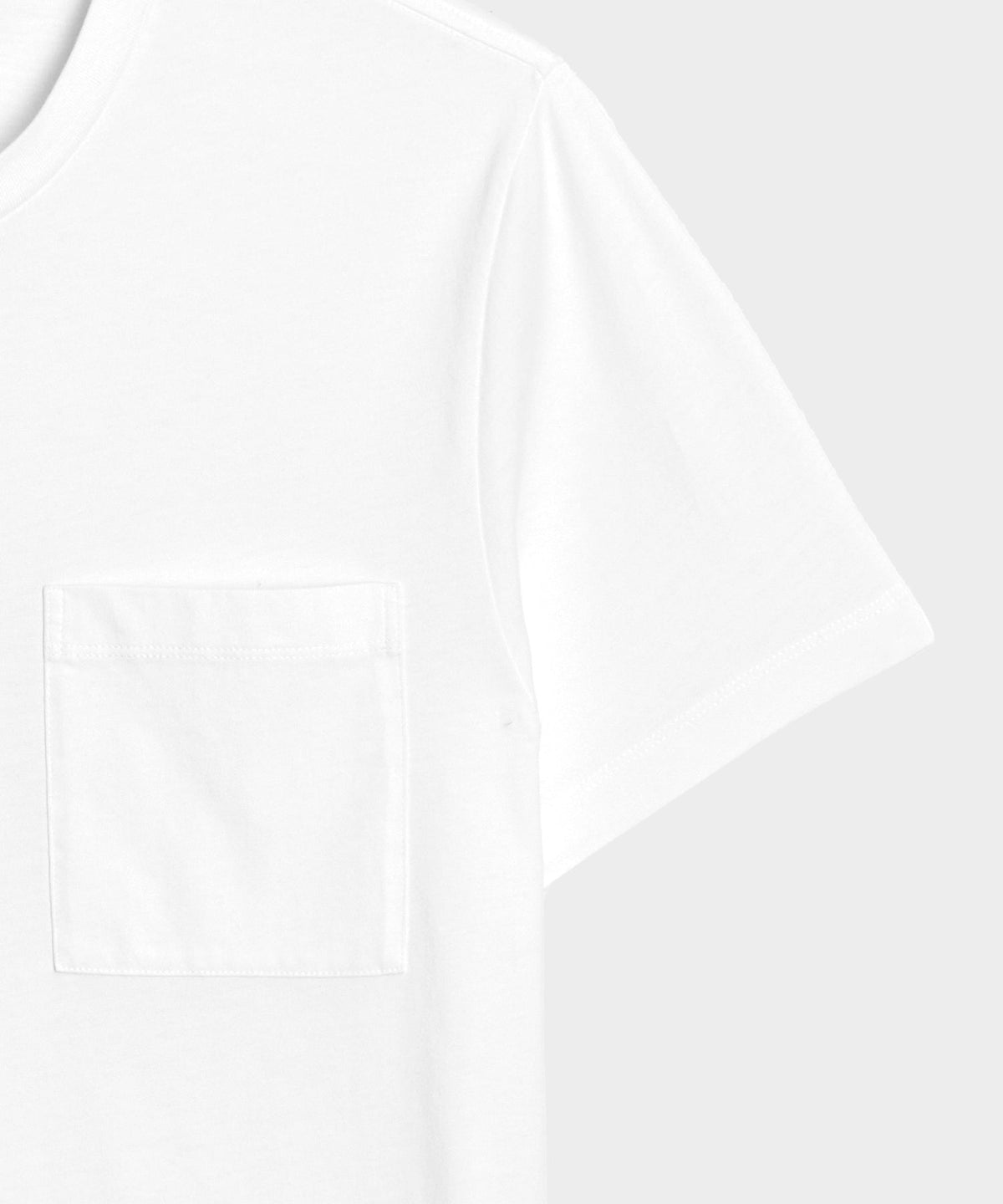 Todd Snyder Premium Jersey Pocket Tee - White