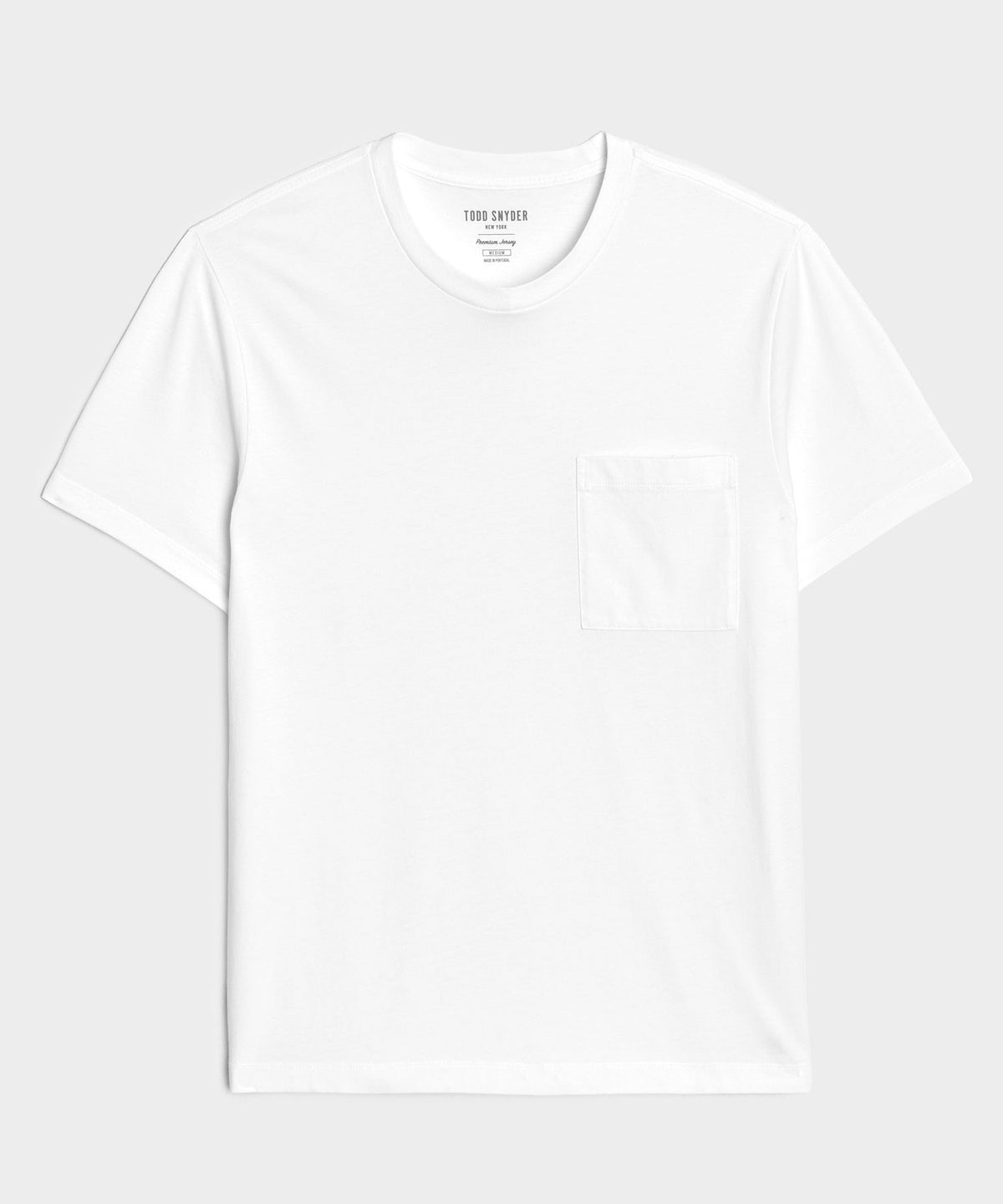 Todd Snyder Premium Jersey Pocket Tee - White