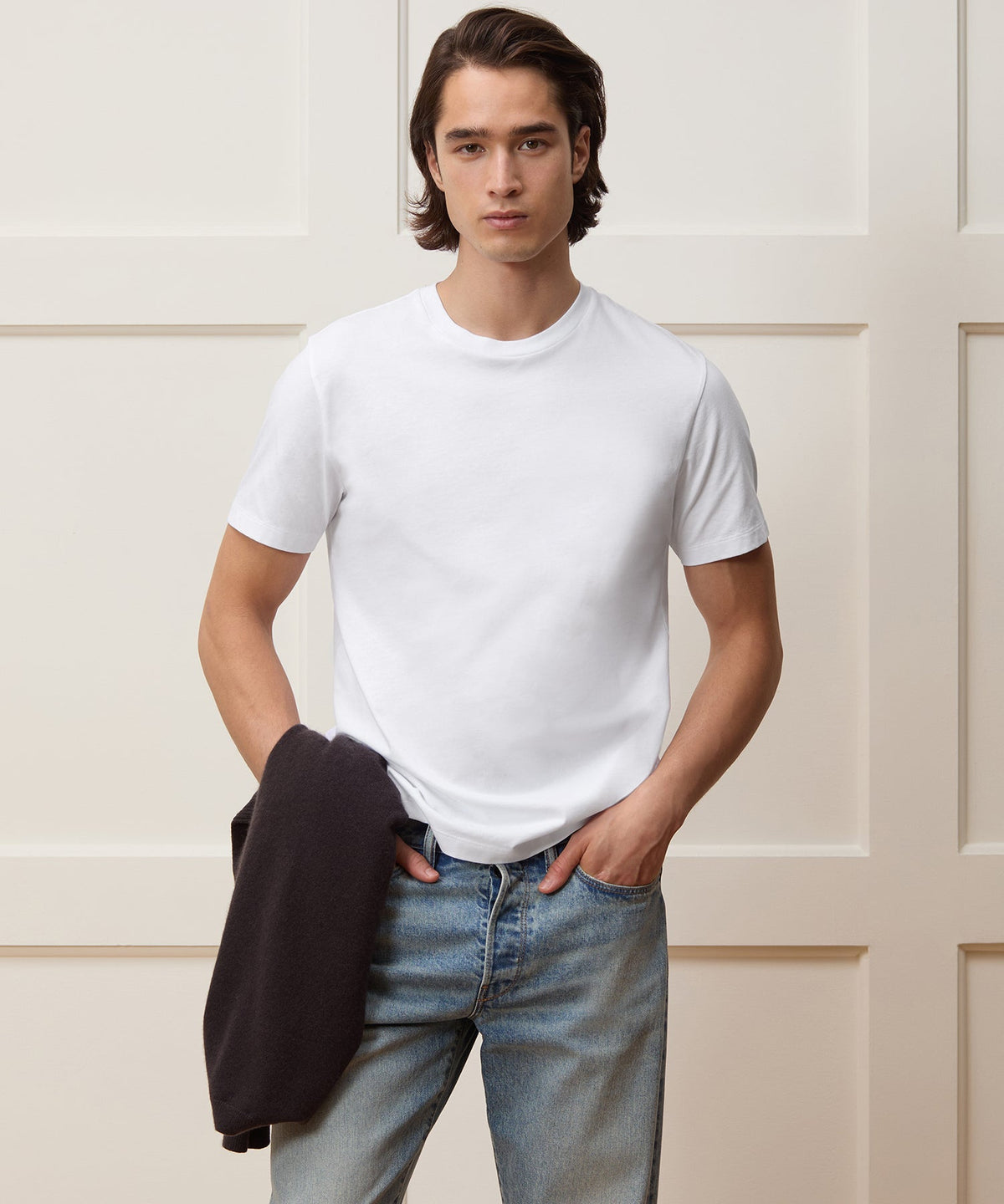 Todd Snyder Premium Jersey Tee - White
