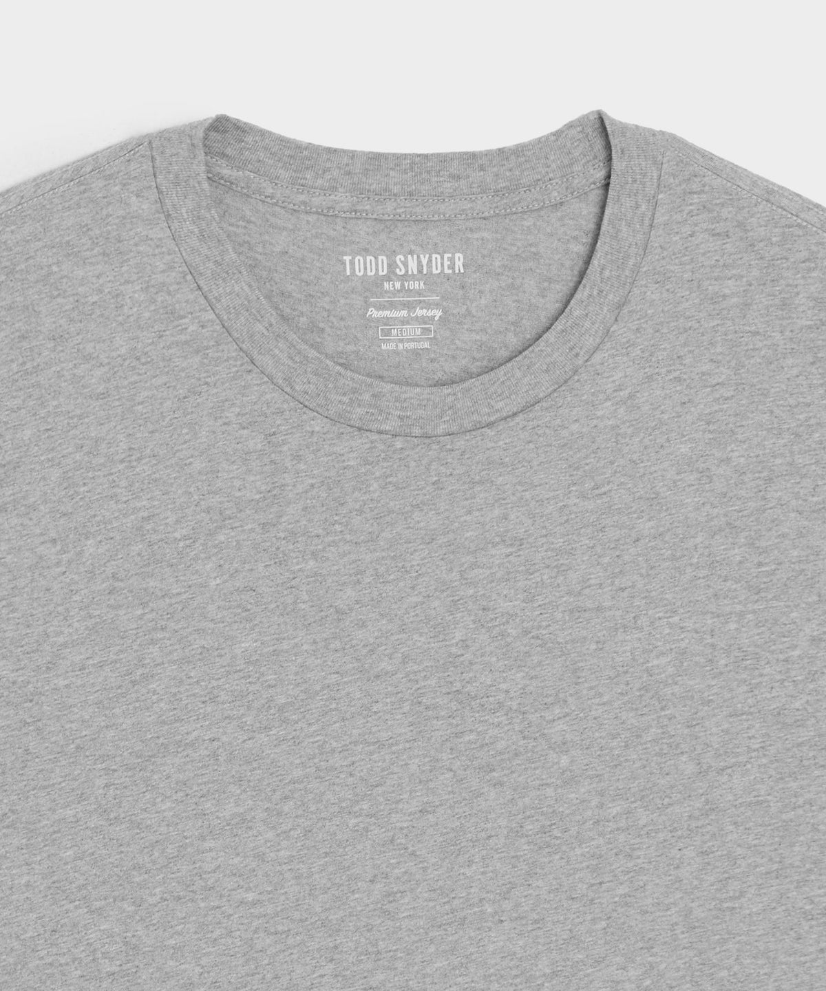 Todd Snyder Premium Jersey Tee - Grey Heather