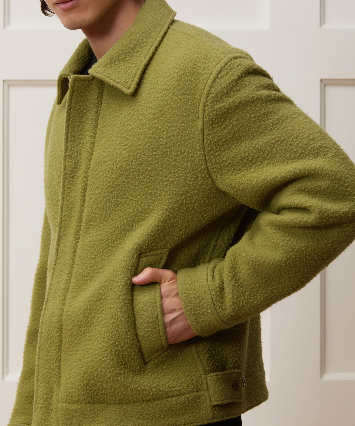 Todd Snyder Italian Casentino Aviator Jacket - Citron