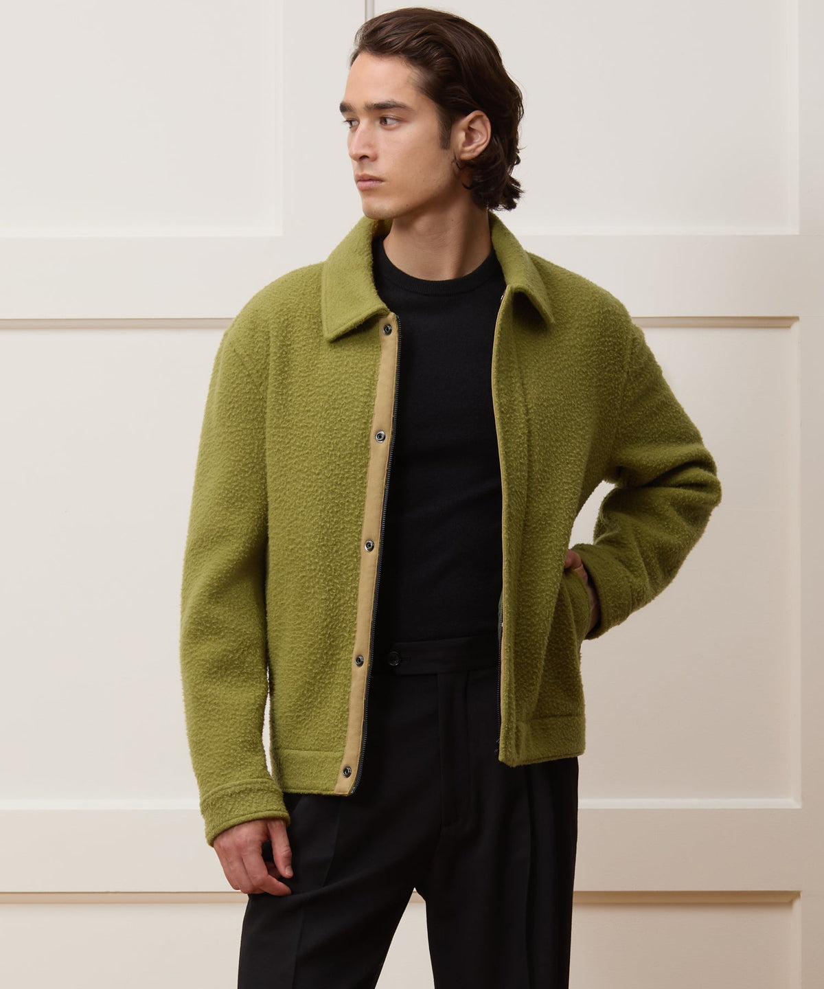 Todd Snyder Italian Casentino Aviator Jacket - Citron