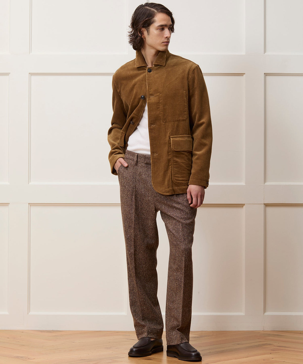 Todd Snyder Relaxed Italian Corduroy Walking Jacket - Caramel