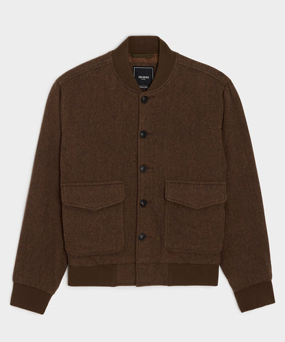 Todd Snyder Donegal Bomber Jacket - Brown