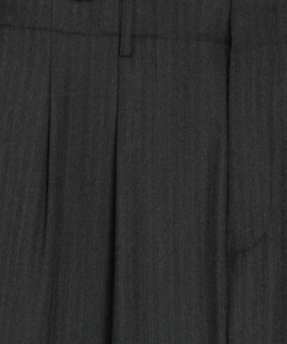 Todd Snyder Italian Flannel Striped Hollywood Trouser - Charcoal