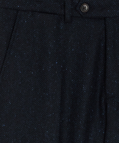 Todd Snyder Italian Donegal Herringbone Sutton Trouser - Navy
