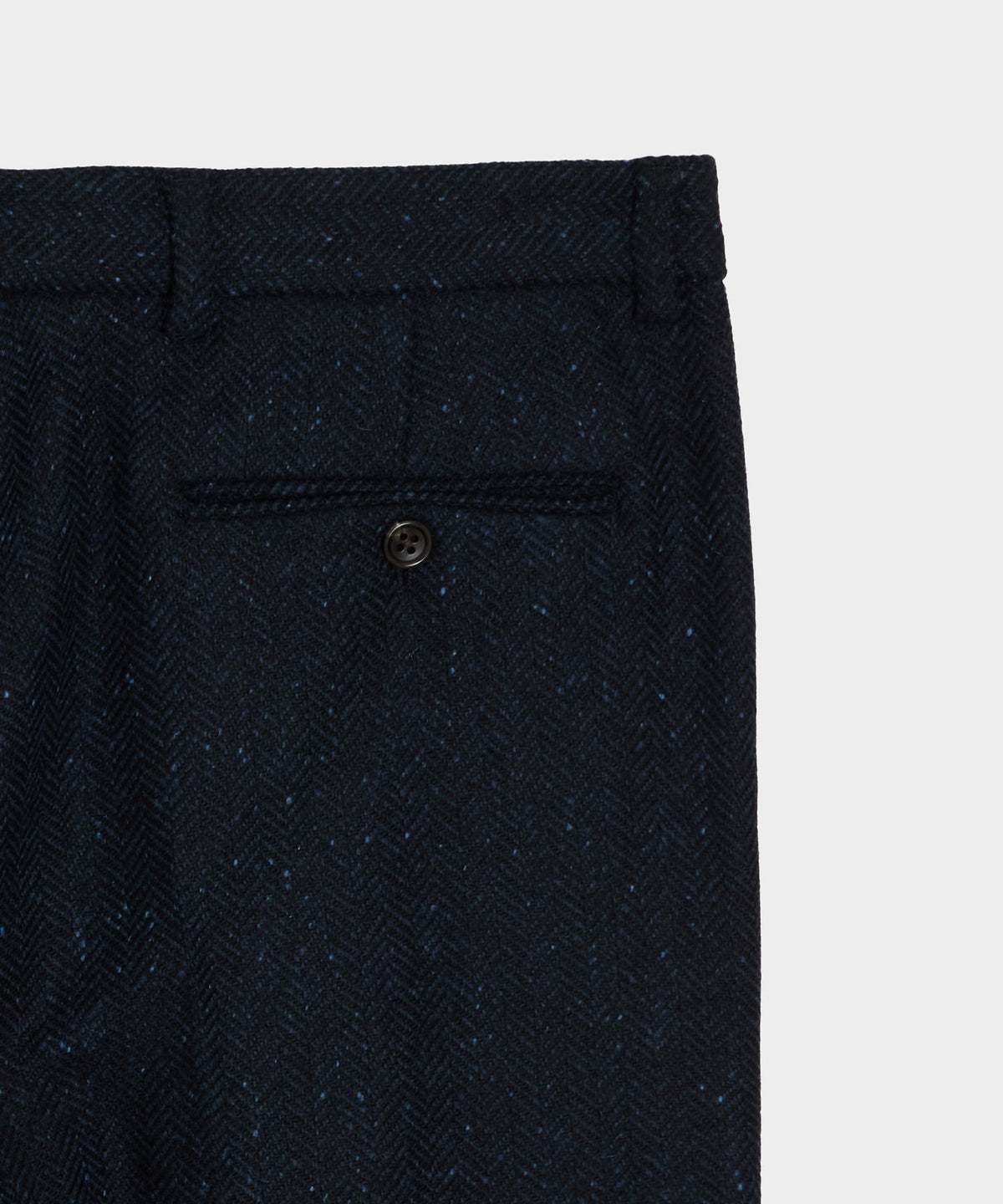 Todd Snyder Italian Donegal Herringbone Sutton Trouser - Navy