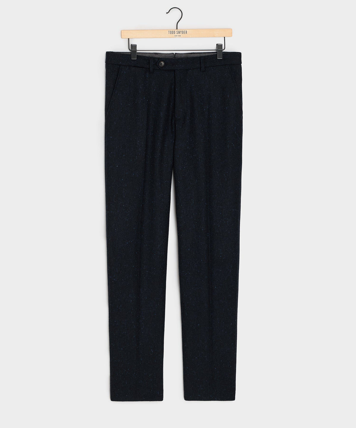 Todd Snyder Italian Donegal Herringbone Sutton Trouser - Navy