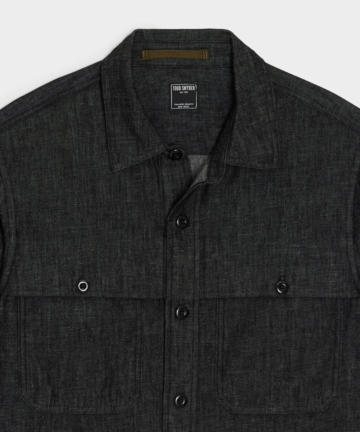 Todd Snyder Denim Cape Shirt - Black