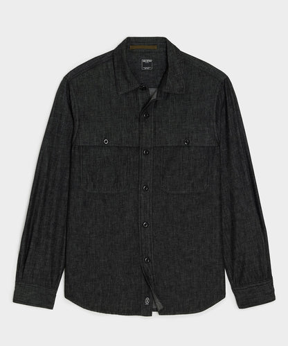Todd Snyder Denim Cape Shirt - Black