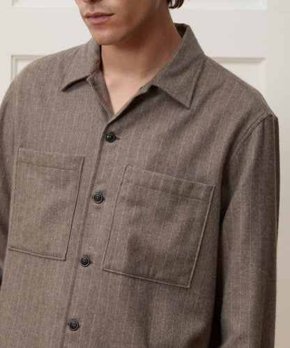 Todd Snyder Italian Cashmere Overshirt - Umber
