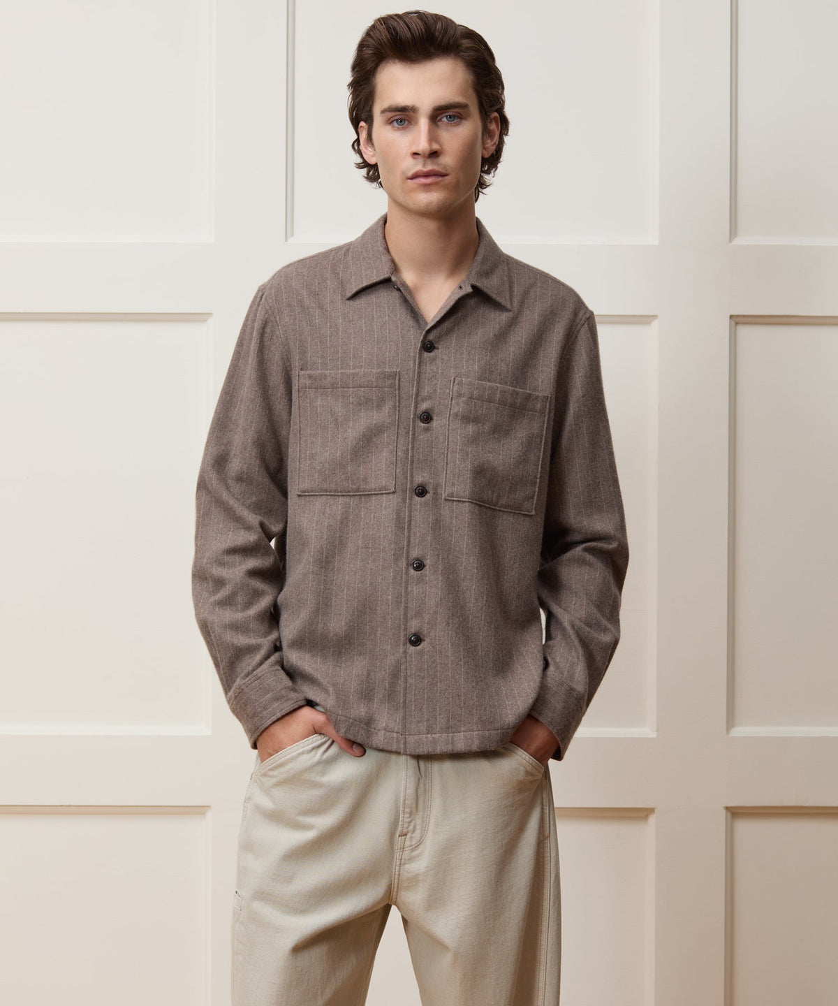 Todd Snyder Italian Cashmere Overshirt - Umber