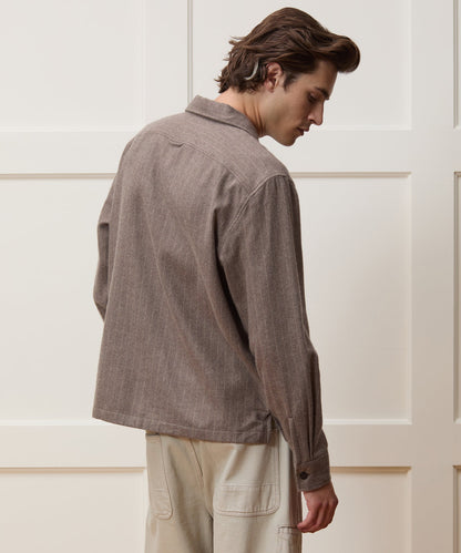 Todd Snyder Italian Cashmere Overshirt - Umber