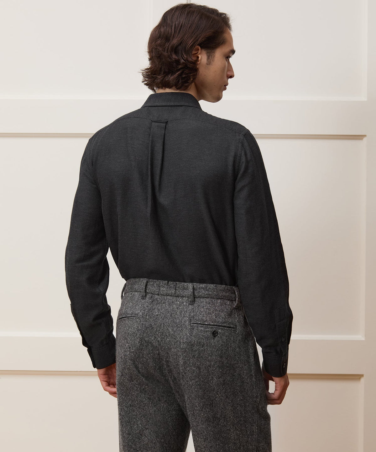 Todd Snyder Cotton-Cashmere Sport Shirt - Black