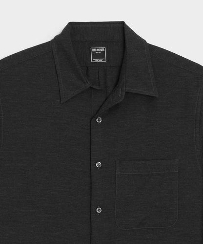 Todd Snyder Cotton-Cashmere Sport Shirt - Black