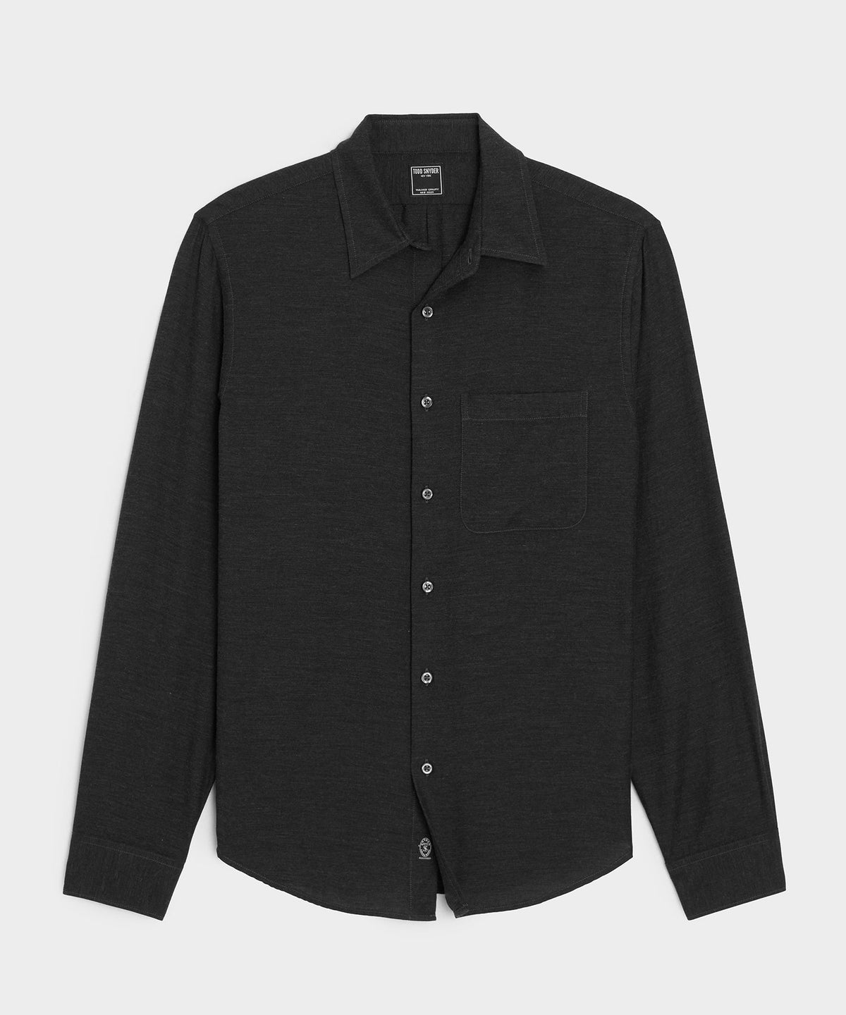 Todd Snyder Cotton-Cashmere Sport Shirt - Black