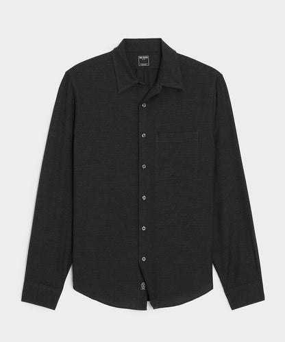 Todd Snyder Cotton-Cashmere Sport Shirt - Black