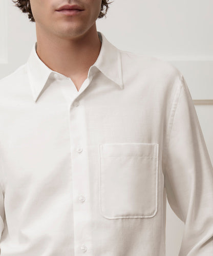 Todd Snyder Cotton-Cashmere Sport Shirt - White