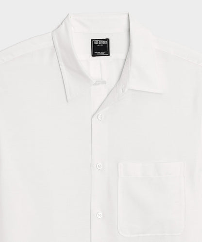Todd Snyder Cotton-Cashmere Sport Shirt - White