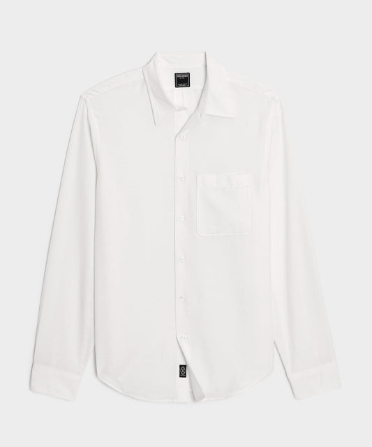 Todd Snyder Cotton-Cashmere Sport Shirt - White