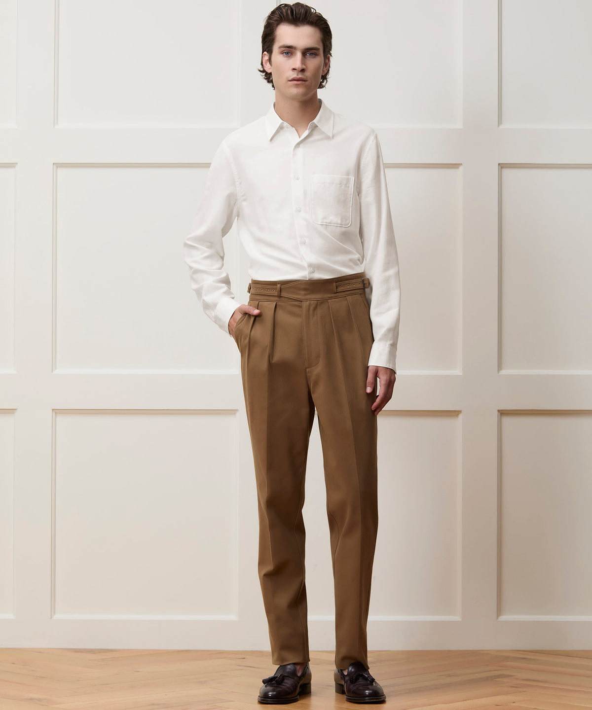 Todd Snyder Cotton-Cashmere Sport Shirt - White