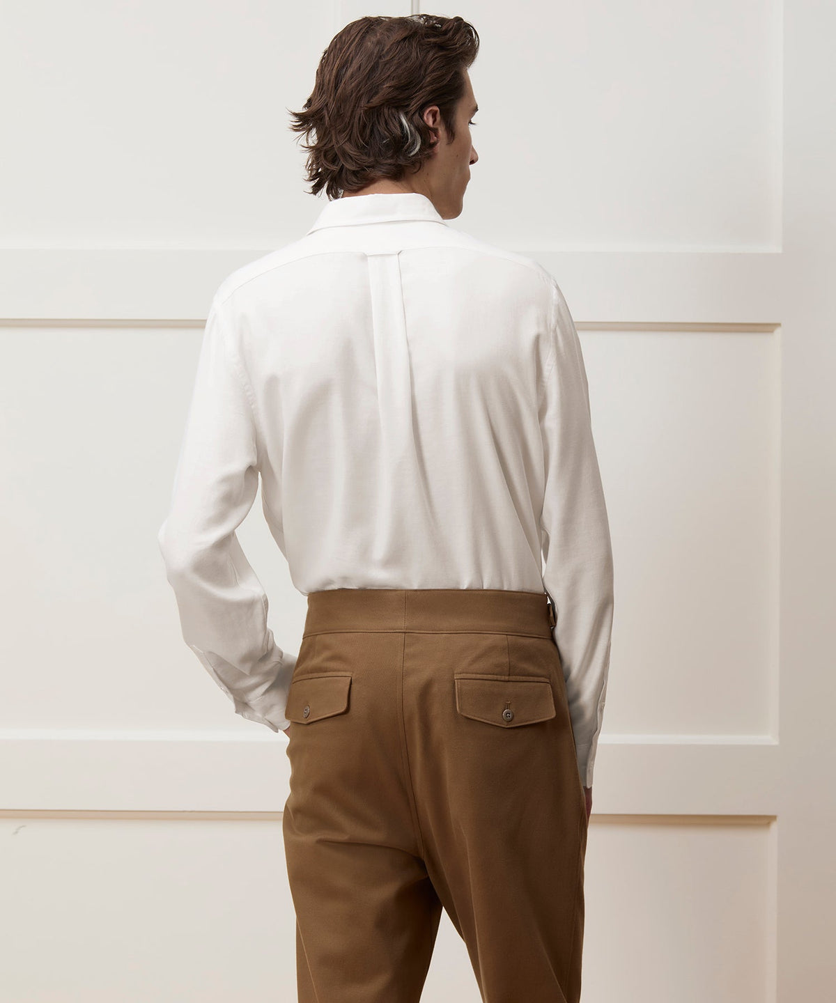 Todd Snyder Cotton-Cashmere Sport Shirt - White