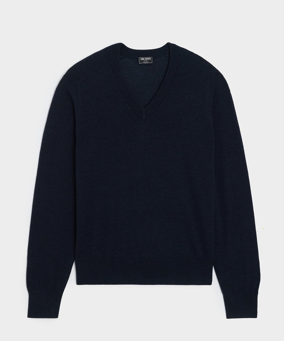 Todd Snyder Merino V-Neck Sweater - Navy