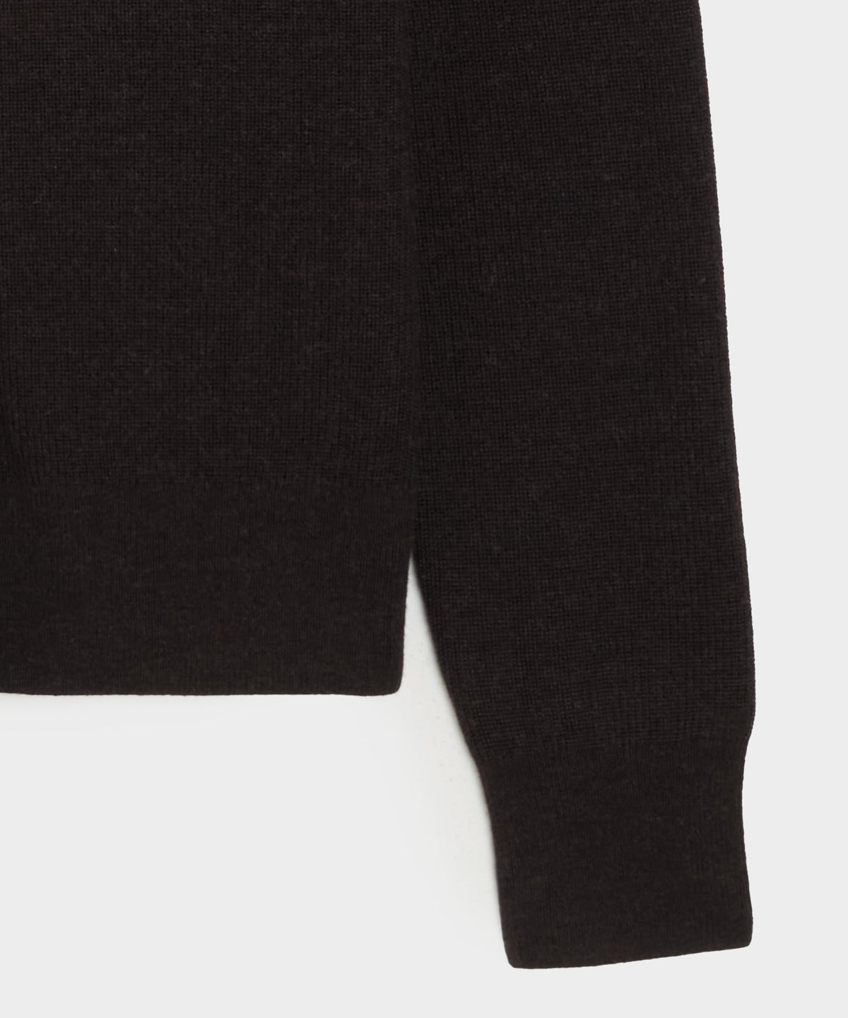 Todd Snyder Merino Crewneck Cardigan - Espresso Bean