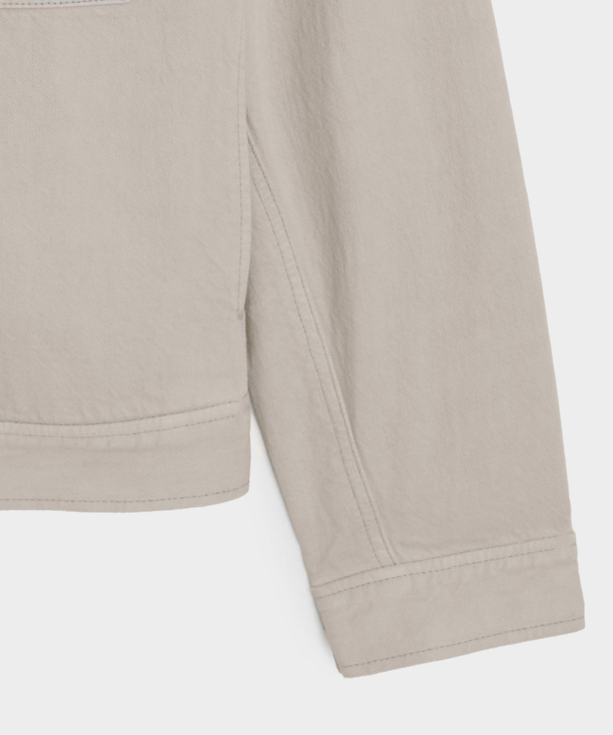 Todd Snyder Cropped Denim Eisenhower Jacket - Stone