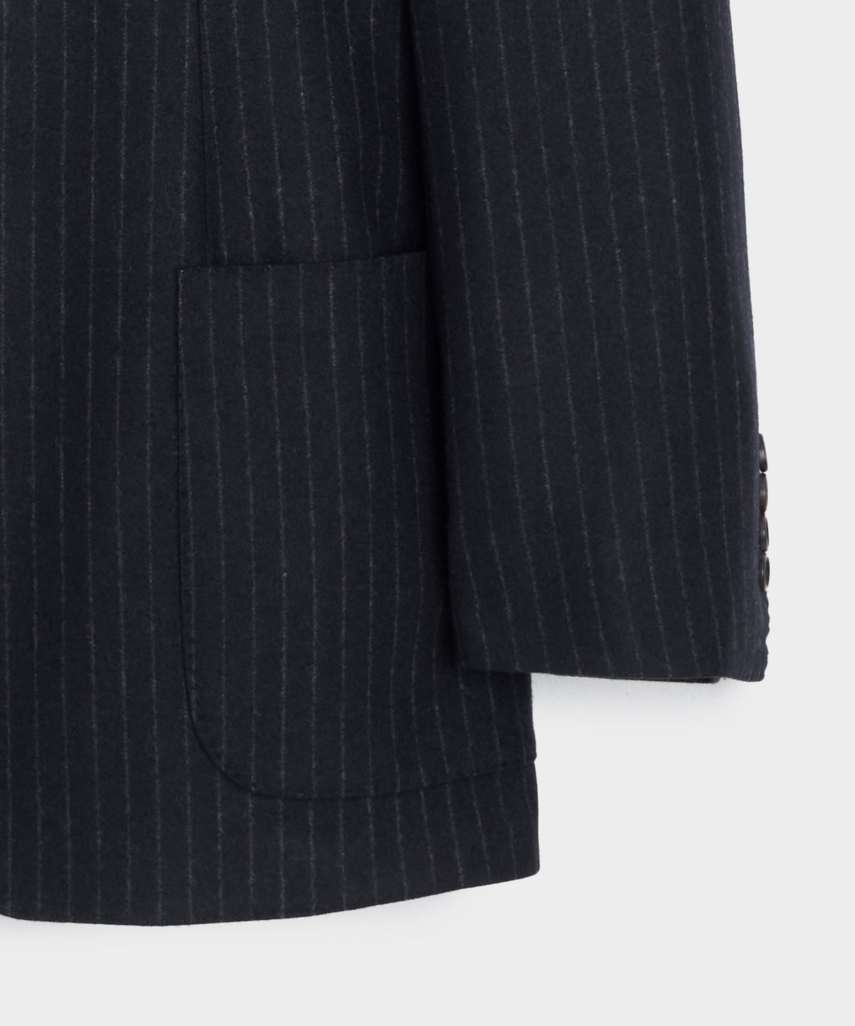 Todd Snyder Italian Flannel Pinstripe Wythe Sport Coat - Navy