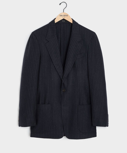 Todd Snyder Italian Flannel Pinstripe Wythe Sport Coat - Navy
