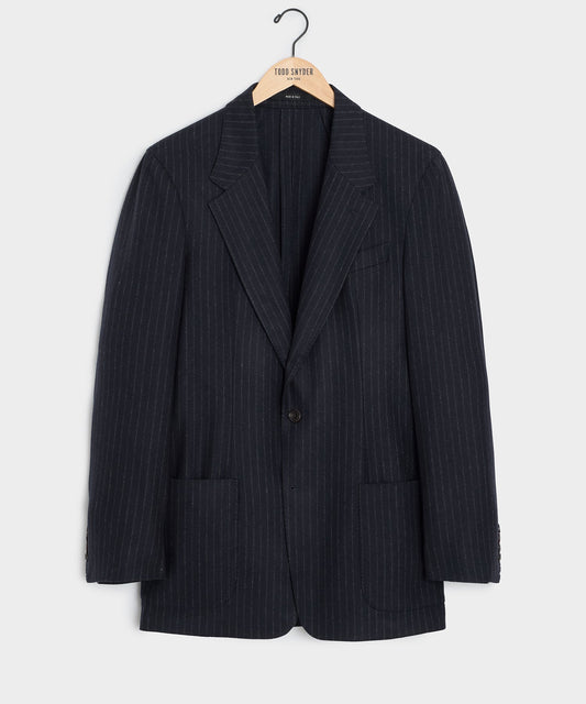 Todd Snyder Italian Flannel Pinstripe Wythe Sport Coat - Navy
