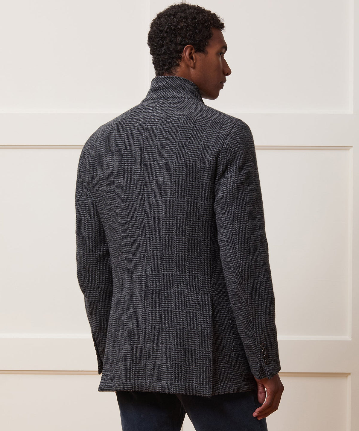 Todd Snyder Italian Wool Glen Plaid Sport Coat - Grey