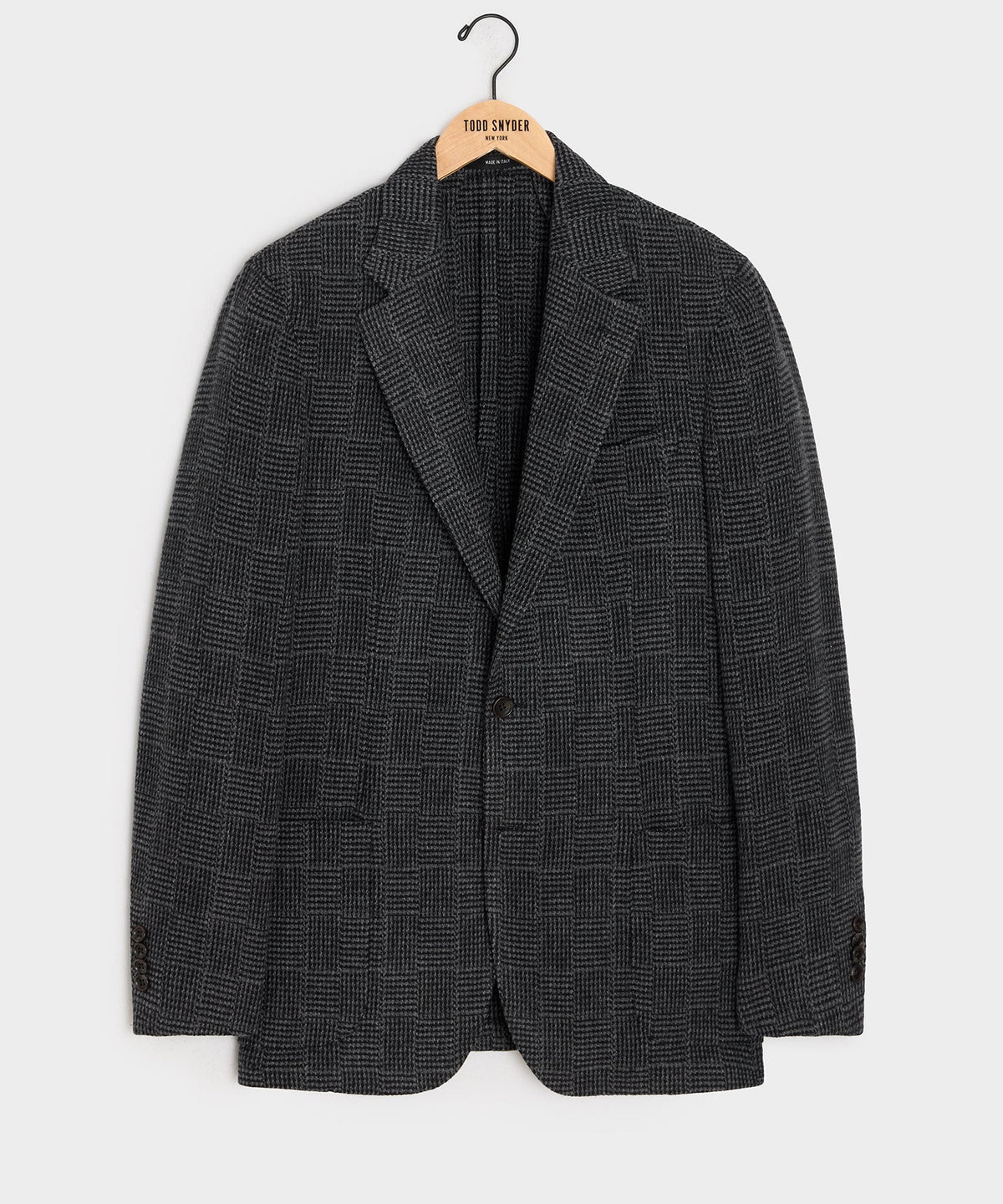 Todd Snyder Italian Wool Glen Plaid Sport Coat - Grey