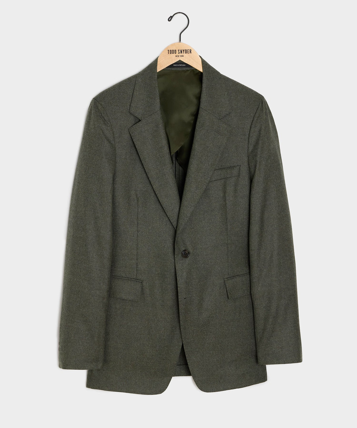 Todd Snyder Italian Flannel Sutton Jacket - Oak Moss