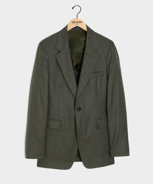 Todd Snyder Italian Flannel Sutton Jacket - Oak Moss