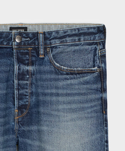 Todd Snyder Straight Japanese Selvedge Stretch Jean - Light Indigo