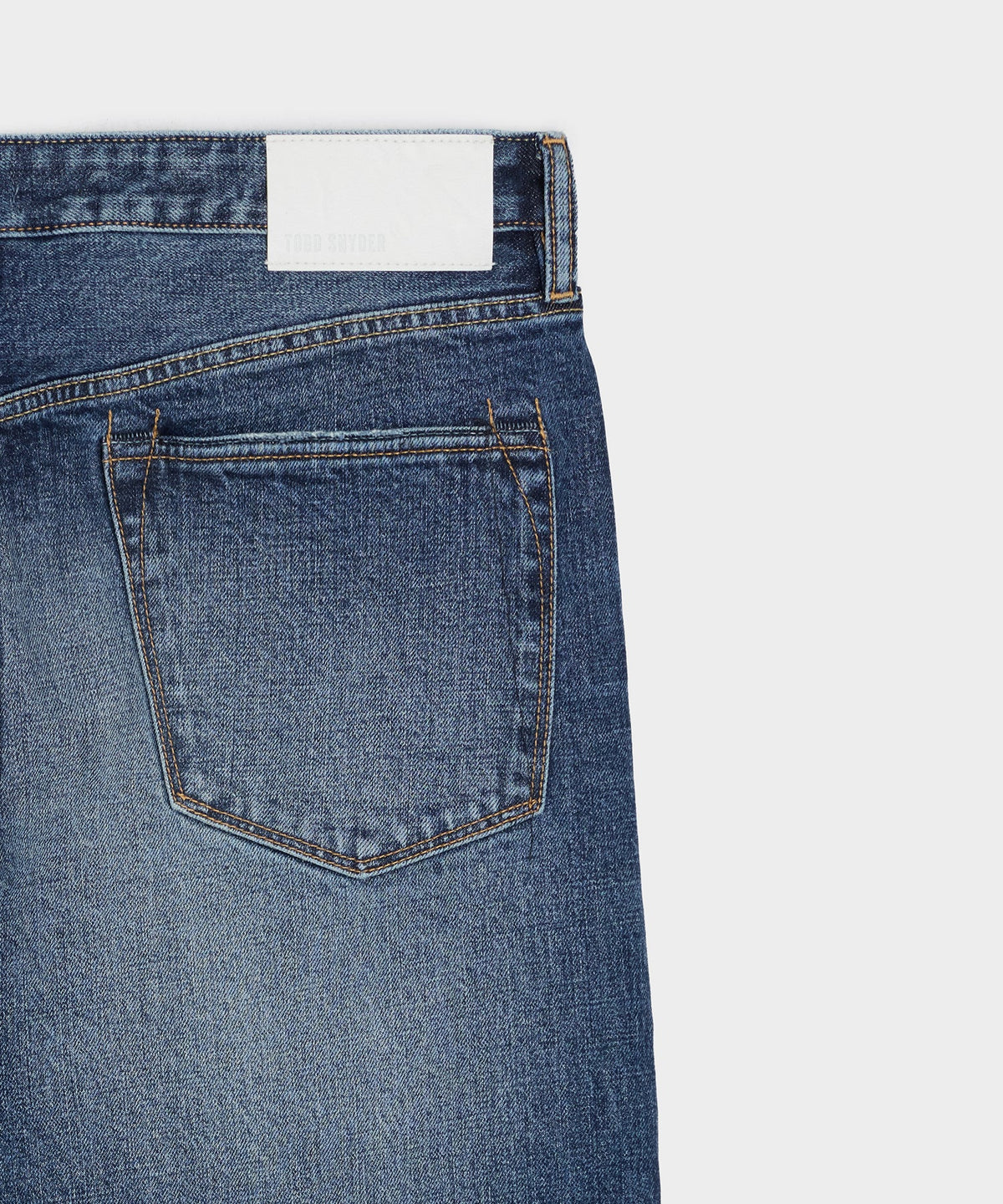 Todd Snyder Straight Japanese Selvedge Stretch Jean - Light Indigo