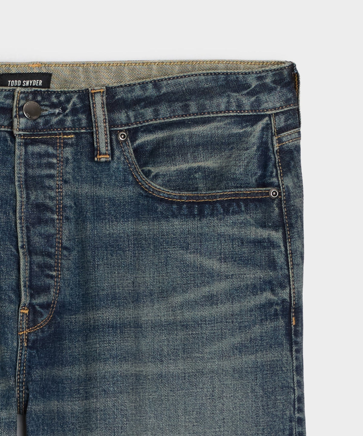 Todd Snyder Straight Japanese Selvedge Stretch Jean - Medium Indigo