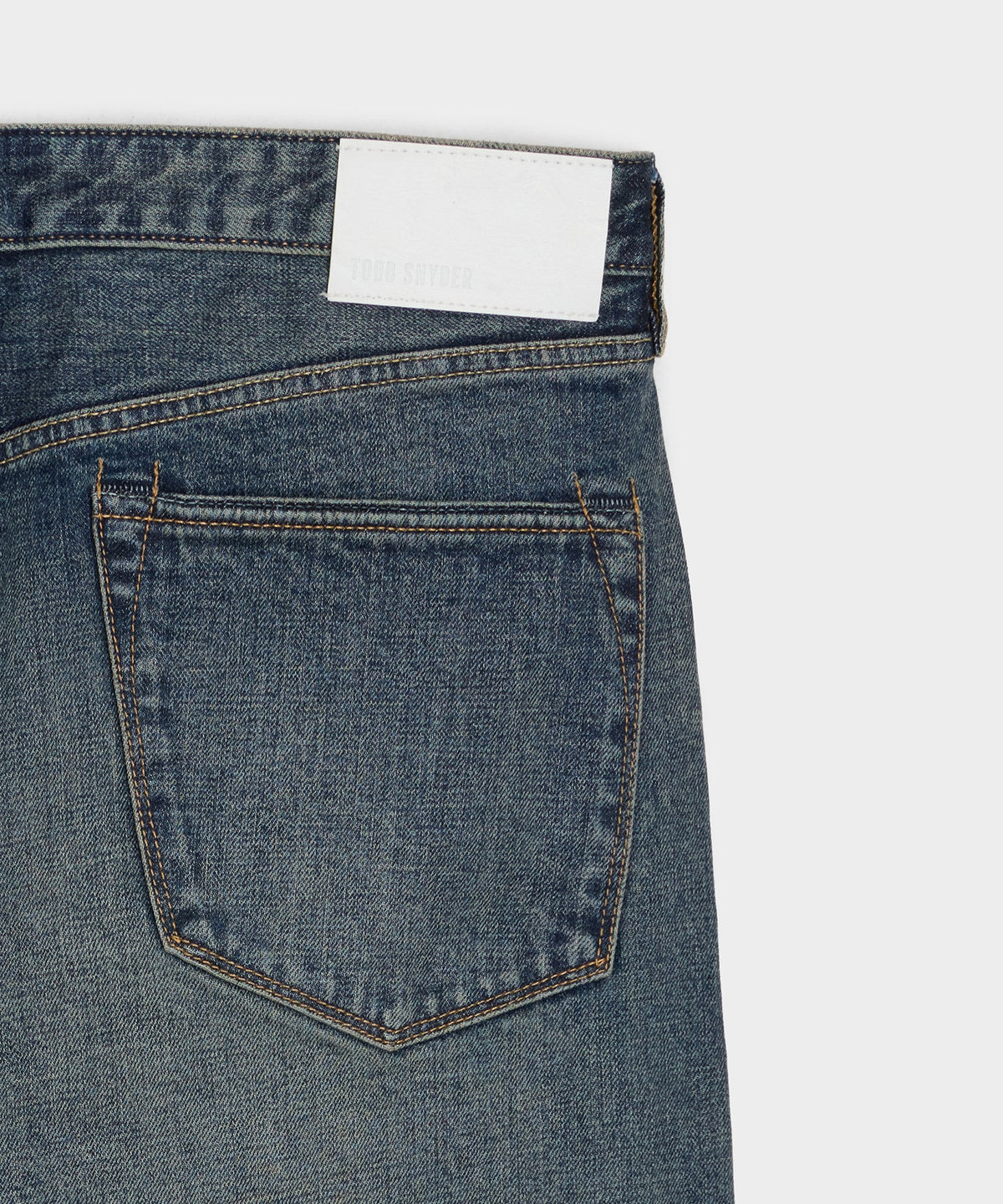 Todd Snyder Straight Japanese Selvedge Stretch Jean - Medium Indigo