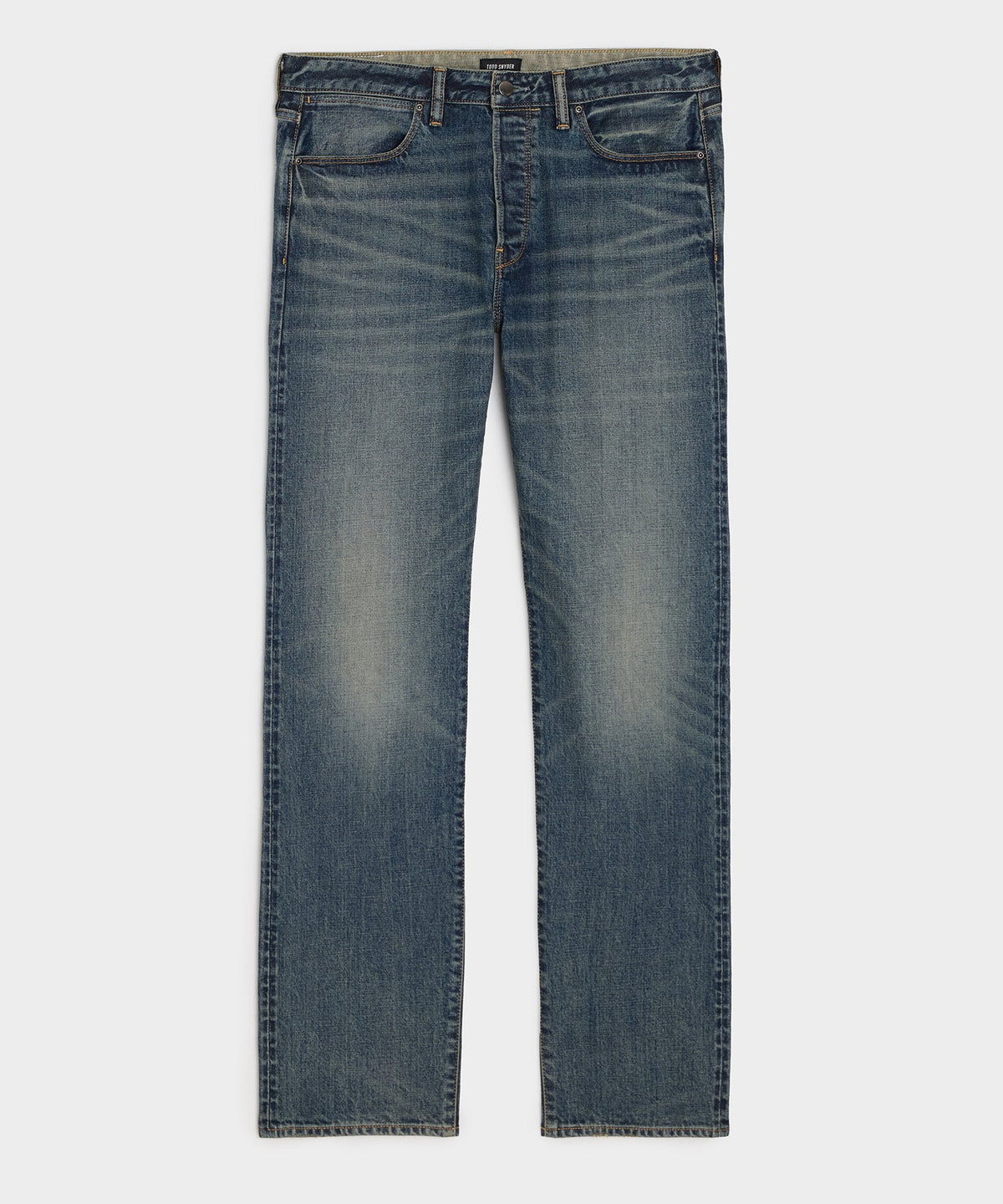 Todd Snyder Straight Japanese Selvedge Stretch Jean - Medium Indigo