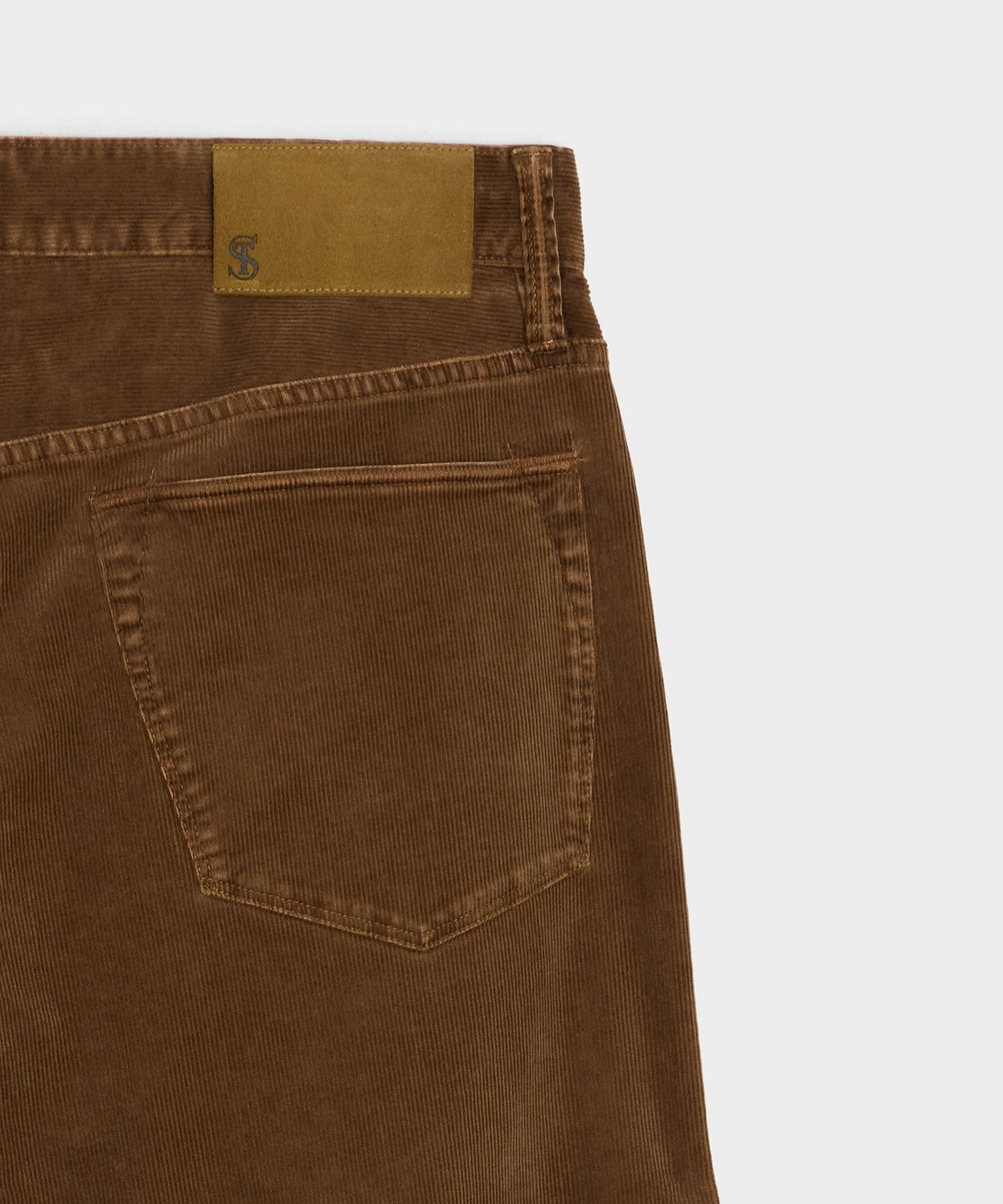 Todd Snyder Straight 5-Pocket Corduroy Pant - Dark Brown