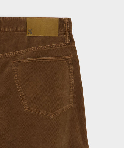Todd Snyder Straight 5-Pocket Corduroy Pant - Dark Brown