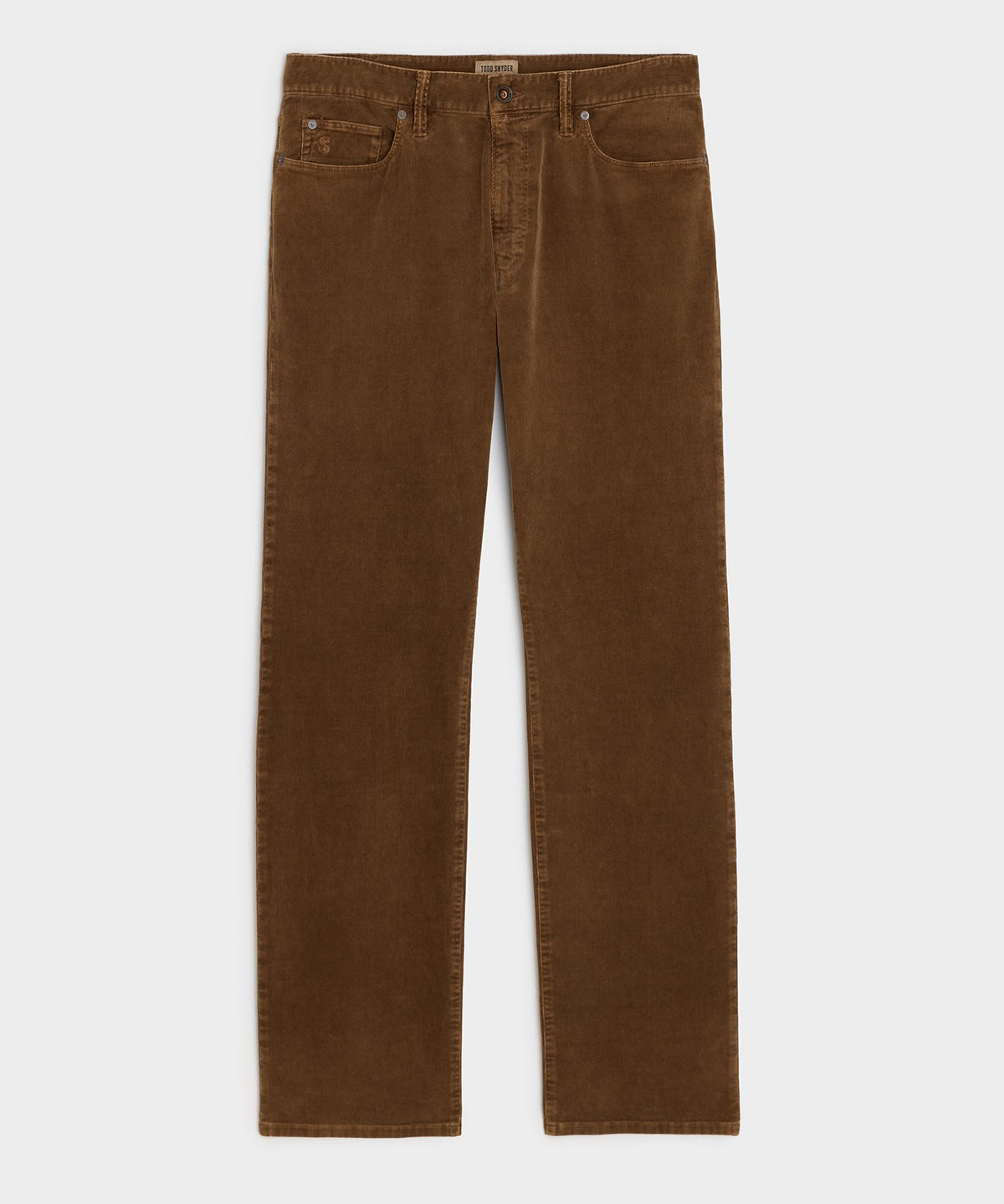 Todd Snyder Straight 5-Pocket Corduroy Pant - Dark Brown